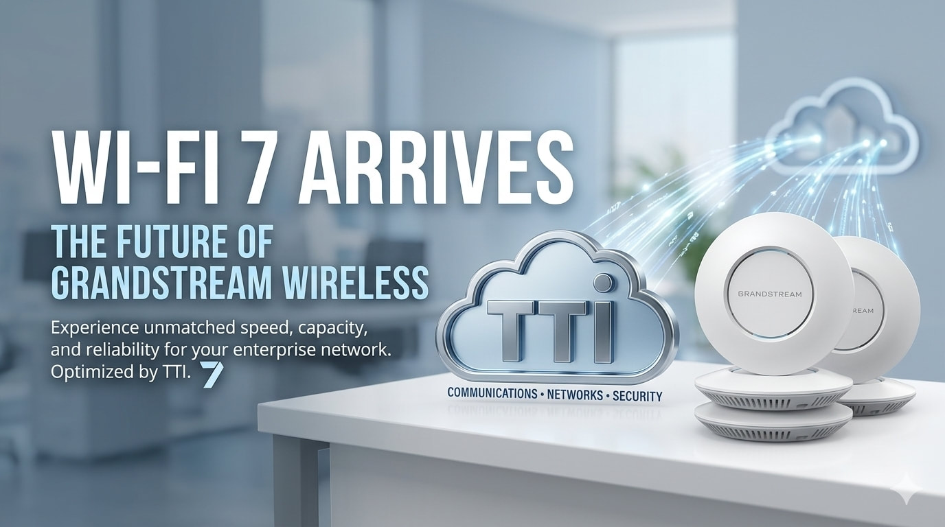 Grandstream Wi-Fi 7 enterprise wireless access points and network installation services by TTI in NJ, PA, and NY.
