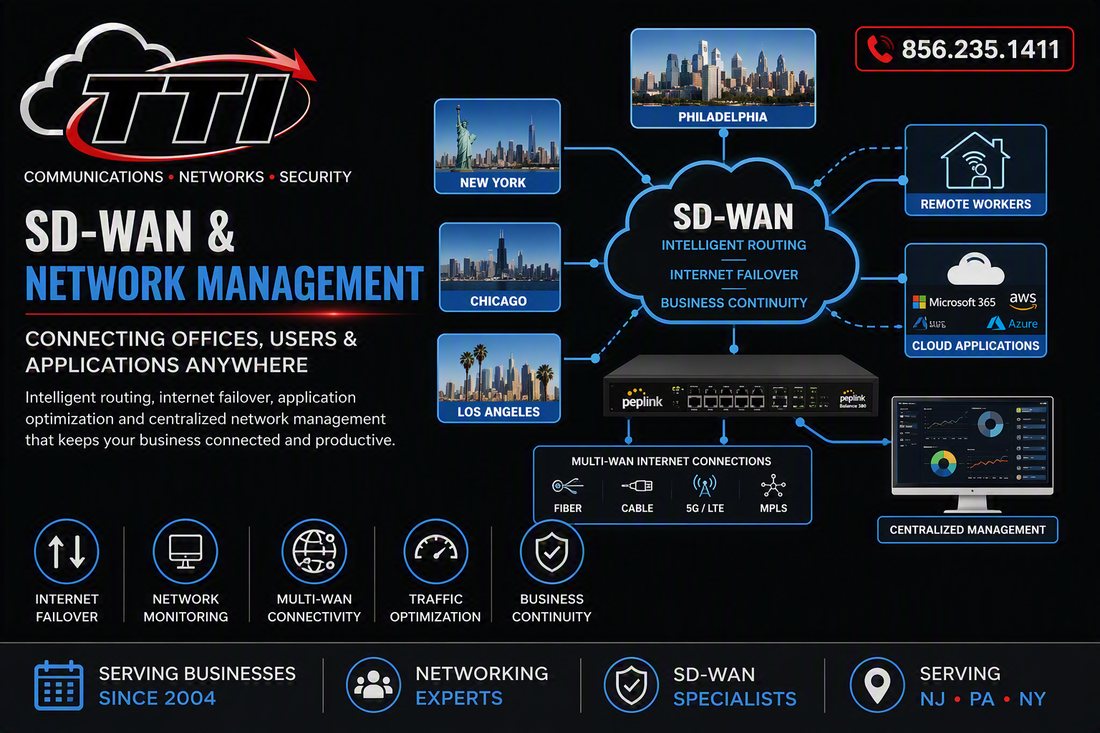 Peplink SD-WAN SpeedFusion solutions from TTI, combining multiple internet connections to help keep business networks online