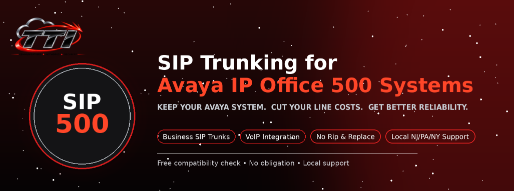 TTI SIP 500, SIP Trunks for Avaya IP Office Phone System