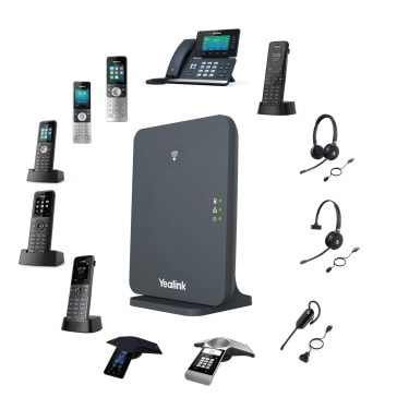 Yealink offers both Dect and Wi-Fi cordless phones that can work from floor to floor or around the campus.